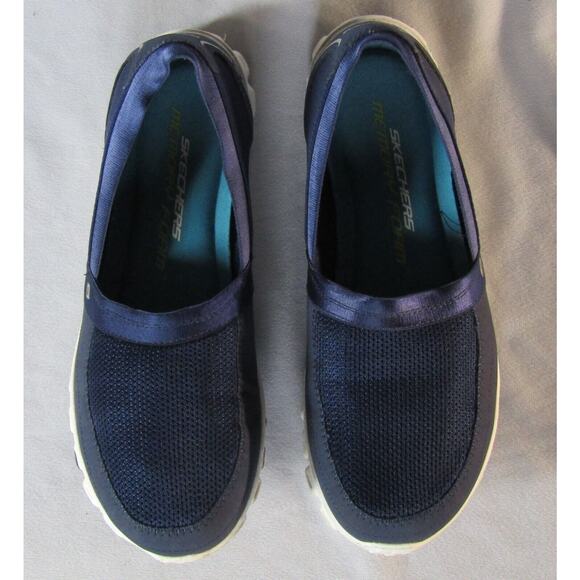 Skechers Memory Foam Mesh Walking Shoes Blue Size 9 - Picture 6 of 8